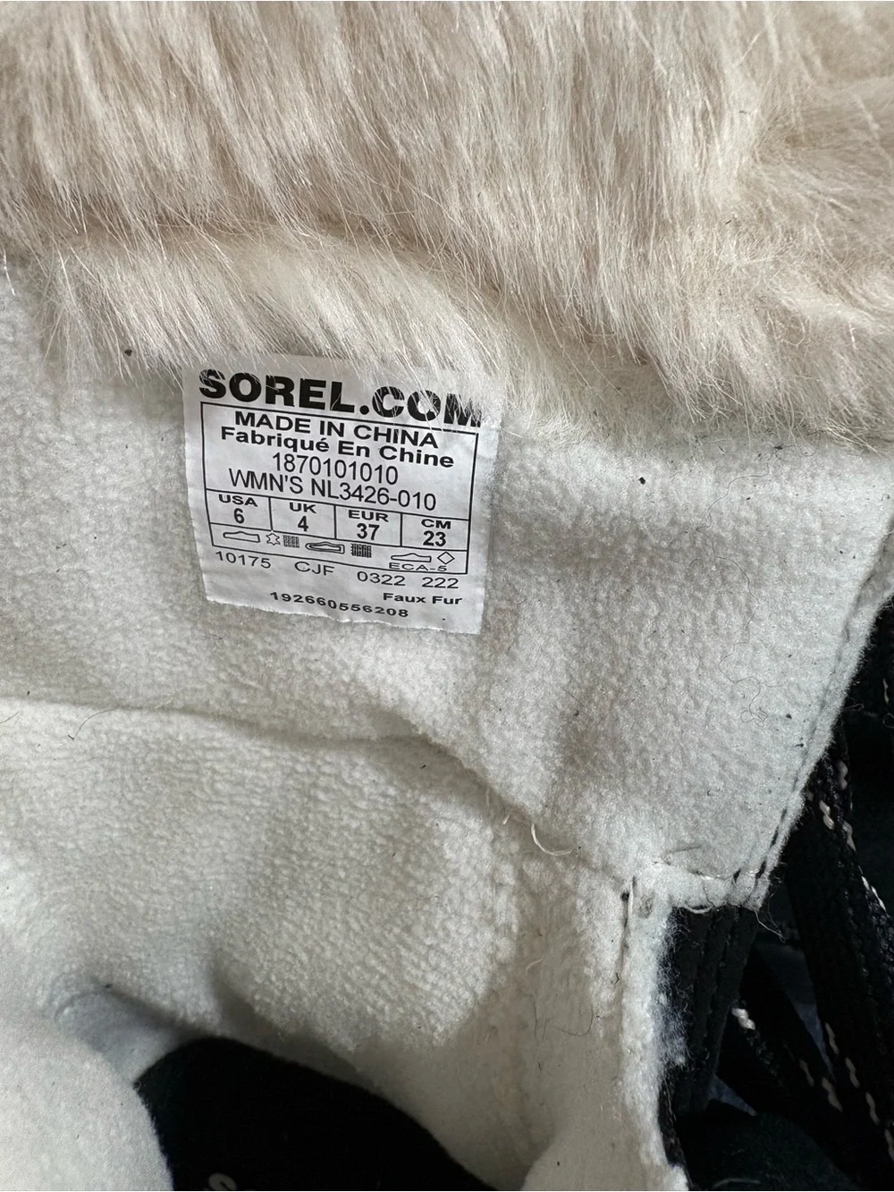Sorel Tivoli IV Tall WP Womens Snow Winter Boot Waterproof Insulated Fur Black 6